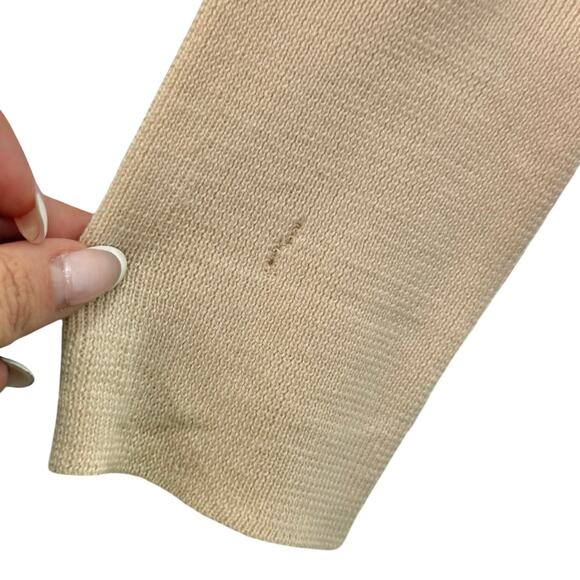 Nanette Lepore Blush Pink Sequin Collar Button Up Merino Wool Cardigan sz L NEW - Picture 4 of 11